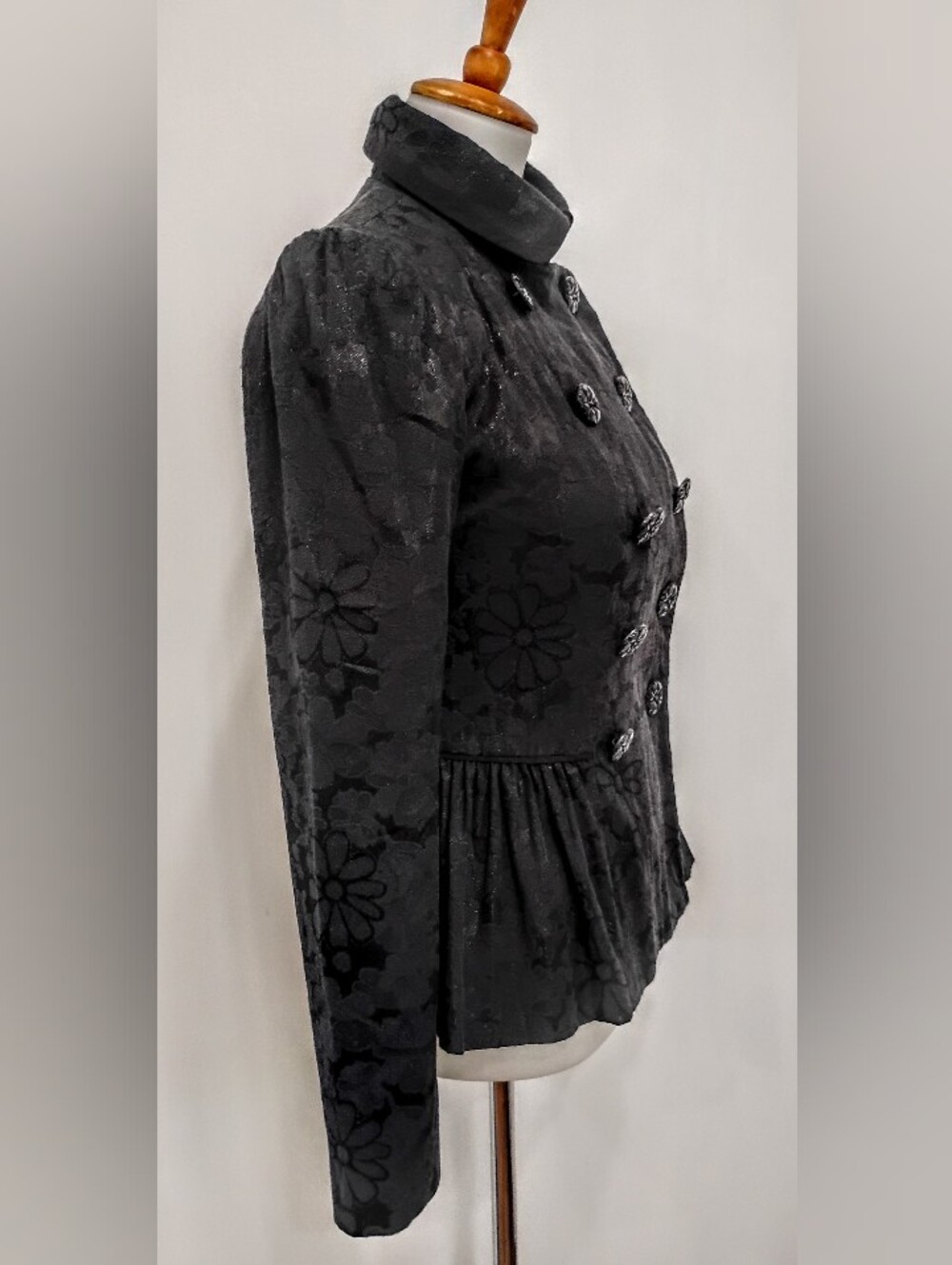 BETSEY JOHNSON BROCADE RETRO DOUBLE BREASTED JACKET - Picture 8 of 11